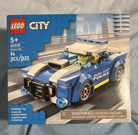 LEGO City 60312 Police Car Set 94 pcs Brick Separator Included Ages 5+