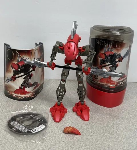Lego Bionicle 8592 Turahk Rahkshi Complete w/ Kraata Canister Instruction CD-rom