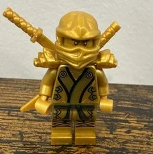 LEGO Ninjago Minifigure Lloyd (Golden Ninja) - The Final Battle njo073 W Weapons