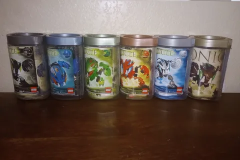 LEGO Bionicle Lot Bohrok All 6 W/ Canisters Manuals & Krana (8560-8565) Complete