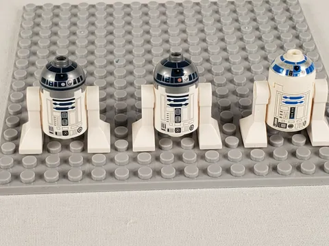 LEGO Star Wars R2-D2 Astromech Droid Lot of 3 Mixed Dome Variants