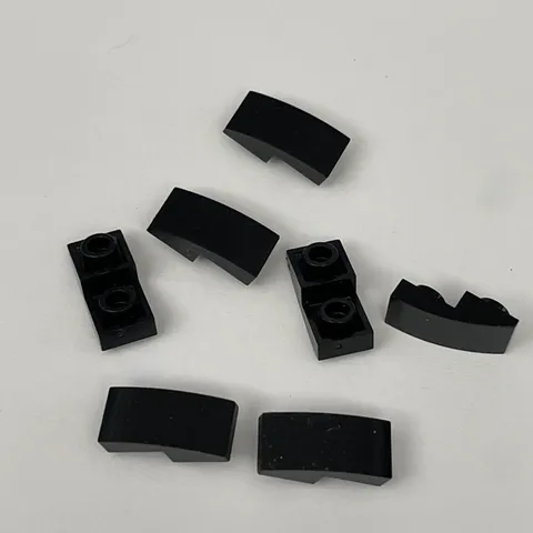 Lego 24201 Black Replacement Parts Pieces Lot of 7