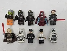 LEGO Lot 10 Figs Hera Syndulla, Palpatine, Death Troopers, Cal Kestis (Custom)