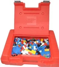 Vintage 1985 Lego Case & PARTS BRICKS Legos 15x12x5