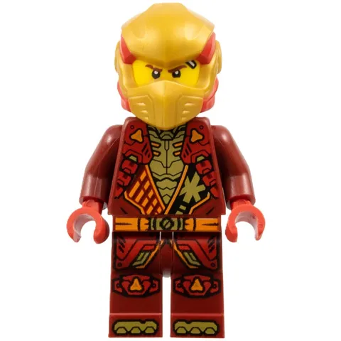 new LEGO NINJAGO Dragons Rising Season 3 Minifig - Kai with pearl-gold headwrap