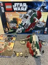LEGO 8097 Star Wars Slave I Boba Fett Ship 569pcs Retired Set figures included
