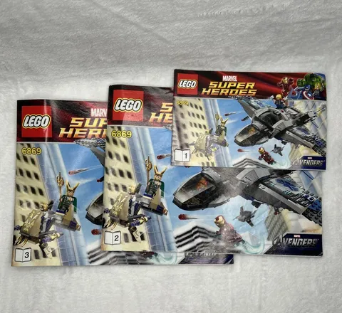 LEGO 6869 Instruction Manuals ONLY for Quinjet Aerial Battle Marvel Super Heroes