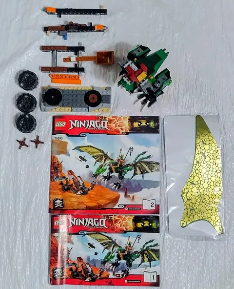 Lego Ninjago Masters of Spinjitzu Green Dragon (70593) 2016 (Parts Only)
