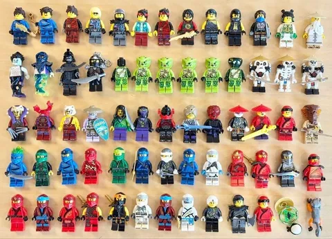 LEGO Minifigure NINJAGO Kai Jay Lloyd Zane Cole Nya Wu Lot Set Bulk Sale