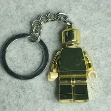 LEGO Gear 852688 Golden Minifigure Key Chain Chrome Gold x1 850807 Genuine