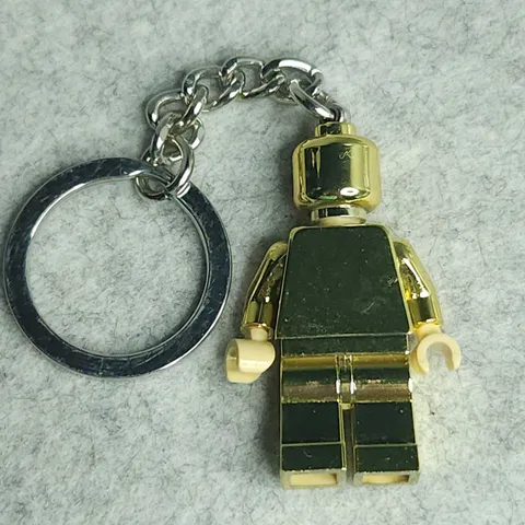 LEGO Gear 852688 Golden Minifigure Key Chain Chrome Gold x1 850807 Genuine