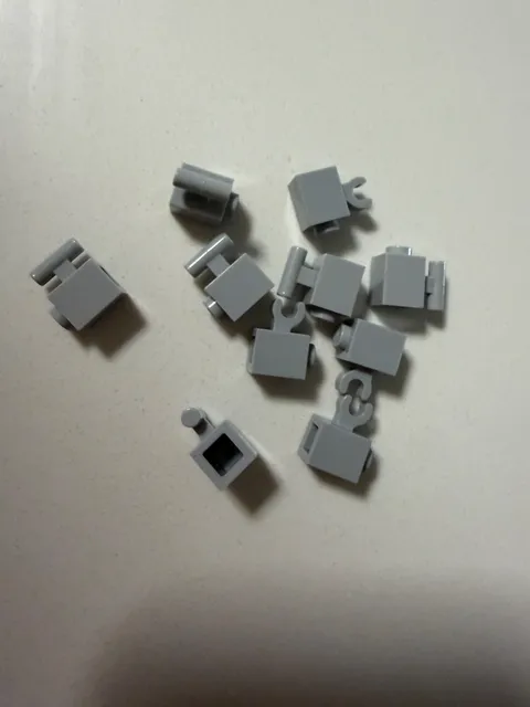 LEGO Parts 2921 (6pcs) 60476 (4pcs) Brick Modified 1 x 1 with Bar/Clip