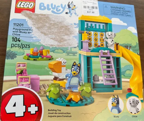 Lego, Bluey Playground Fun Item # 11201, 104 PCS, Age 4 up Bluey, Chloe NEW