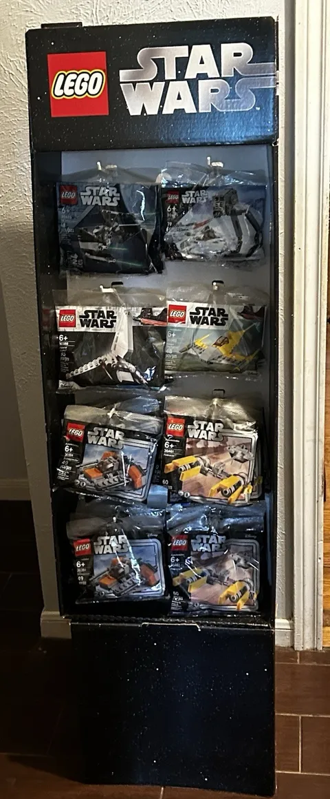 LEGO Star Wars Store Display + 33 Sealed Polybag Lot