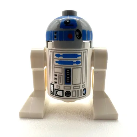 LEGO Star Wars R2-D2 Minifigure Flat Silver Head Astromech Droid sw0217