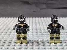 Lego TMNT Foot Soldier - Tactical Gear, Balaclava tnt043 x2 SHIPS Saturday