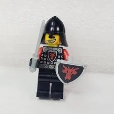 LEGO Castle Dragon Knight Minifigure with shield helmet sword