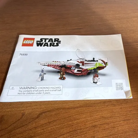 LEGO Star Wars 75333 Obi-Wan Kenobi’s Jedi Starfighter Manual Booklet EN