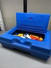 Vintage LEGO Group 1983 Case BLUE Box Carrying Suitcase Container Holder Plastic