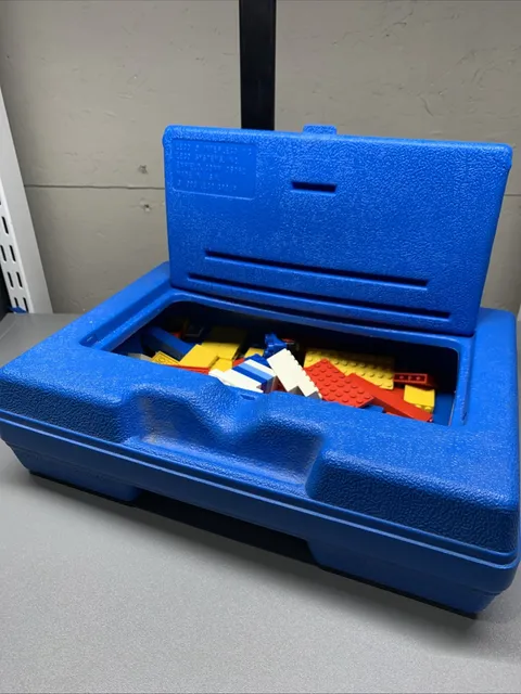 Vintage LEGO Group 1983 Case BLUE Box Carrying Suitcase Container Holder Plastic