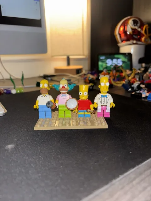 Homer Simpson Bart Simpson Krusty Professor Frink 4 Lego Minifigure Haul