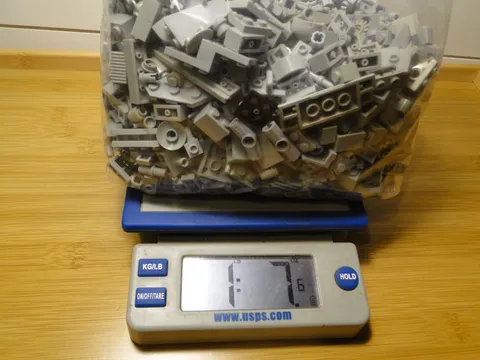 Lego Light Grey Gray Lt Parts Pieces Bricks Plates Lot Small 1# 7oz