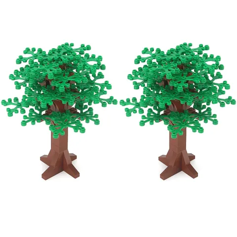 Tree Building Block Set 2 Pack Classic Building Blocks and Accessories Multicolor S...