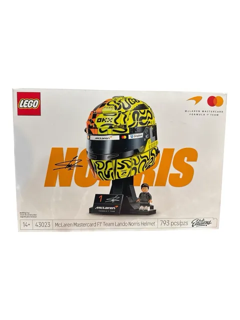 Genuine Mclaren Mastercard F1 Team Lando Norris Helmet Building Set (43023) NEW