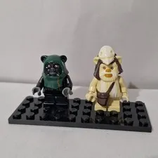 Lego 2 Logray Ewok Mini Figures- PLS READ DESC.