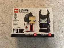 LEGO 40620 BrickHeadz Cruella & Maleficent Disney Villains NEW SEALED 320 pcs
