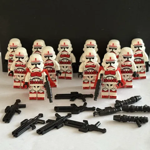 LEGO Star Wars Shock Trooper minifigure army custom pad printed