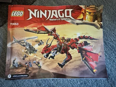 Lego 70653 Ninjago Masters of Spinjitzu Firstbourne Instruction MANUAL ONLY Book