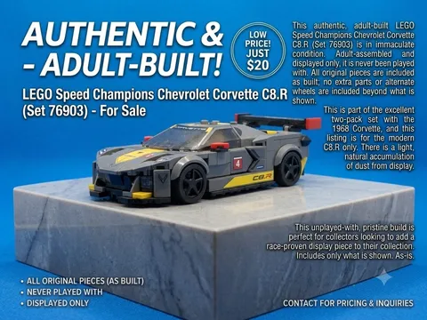 LEGO SPEED CHAMPIONS: Chevrolet Corvette C8.R Race Car Only