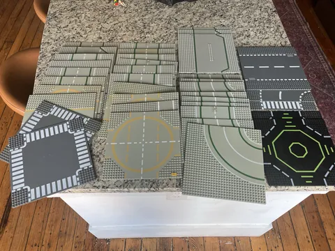 Lego Road Baseplates Lot Of 37 Range Of Conditions See Description