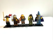 LEGO Minifigures Series 12 Lot of 5 Wizard Swashbuckler Space Miner Hun Tracker