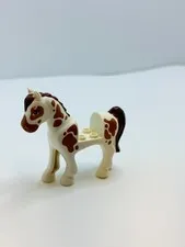 Lego Animal Horse  Mini Doll Style Medium Nougat Eyes and Spots 93083c01pb10