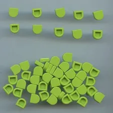 LEGO x 60 Lime Tile, Round 1 x 1 Half Circle Extended 24246