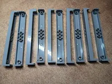 LEGO BULK LOT 10 LIGHT BLUISH GRAY SUPPORT 2X2X13 WITH 5 PIN HOLES #91176