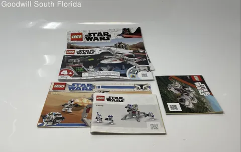 Lot Of 5 Pcs Assorted Lego Star Wars Instruction Manuals Age 3+