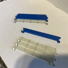 4 LEGO Trans-Clear Garage Roller Door Sect 4218 For Classic Town, City, Modular