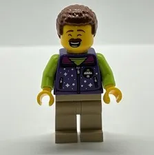 LEGO City Space Ride Attendant Minifigure CTY1460 60313 Purple Alien 2022
