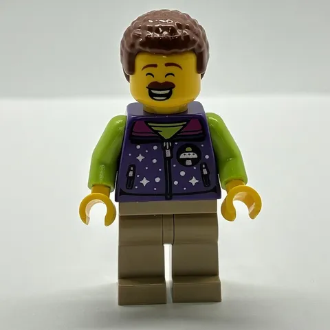 LEGO City Space Ride Attendant Minifigure CTY1460 60313 Purple Alien 2022