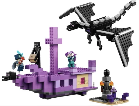LEGO Minecraft 21264 The Ender Dragon and End Ship Retired *Open / Damaged Box*