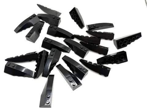 LEGO Lot of Black Wedge 6 x 2 inv.614