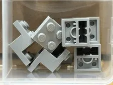 LEGO Parts - Light Bluish Gray Bracket 3 x 2 x 1 1/3 - No 73562 - QTY 5