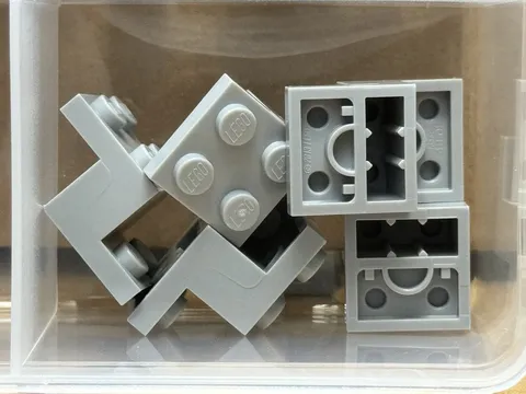 LEGO Parts - Light Bluish Gray Bracket 3 x 2 x 1 1/3 - No 73562 - QTY 5