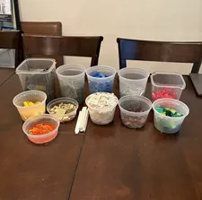 LEGO Bulk Lot 3lbs Sorted 11 Colors - Bricks Mixed Parts