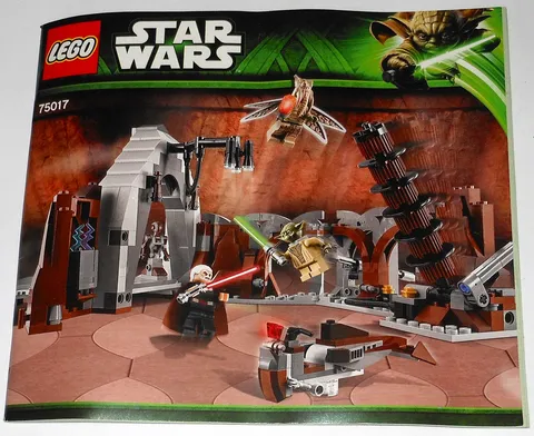 LEGO 75017 Duel on Geonosis NEW INSTRUCTIONS MANUAL ONLY | Clone Wars Dooku Yoda