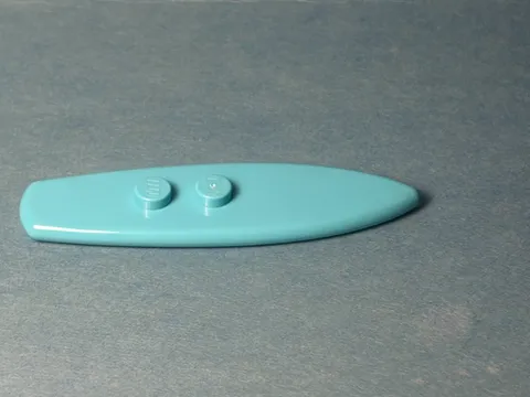 LEGO Parts Surfboard Standard Dark Azure - Part 90397 - Light Scratches