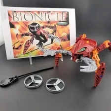 LEGO BIONICLE: VISORAK VOHTARAK ( 8742 ) 100% Complete Both Rhotuka Spinners